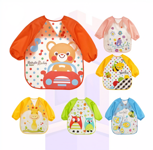 Cartoon Baby Bib & Burp Cloth