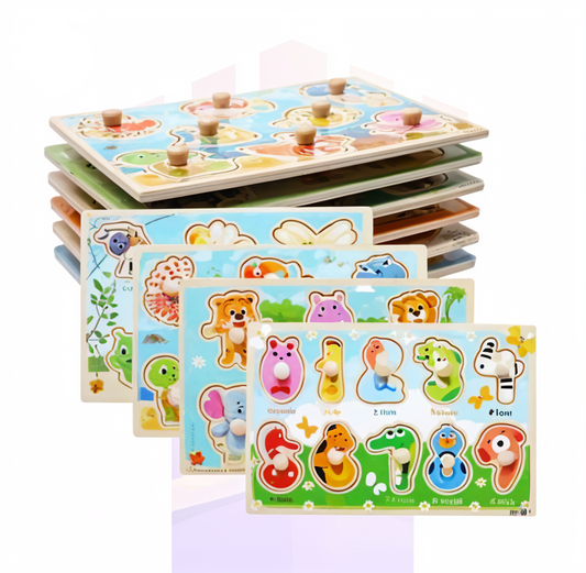 Baby Montessori Wooden Puzzle Board