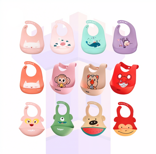 Adjustable Waterproof Silicone Baby Bibs