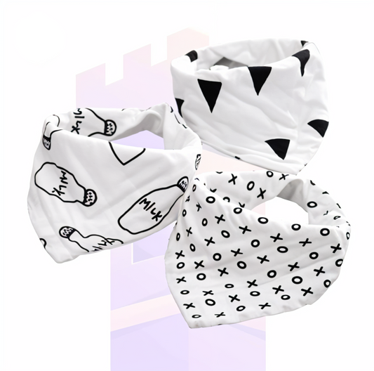 Ultra-Absorbent Cotton Baby Bibs