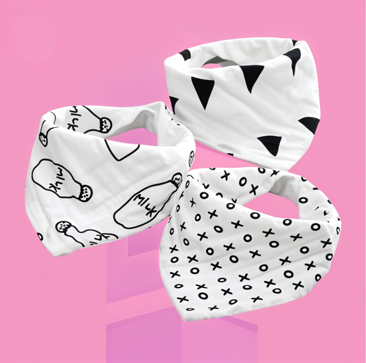 Ultra-Absorbent Cotton Baby Bibs